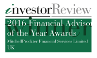 Investor Review Financial Adviser of the Year 2016